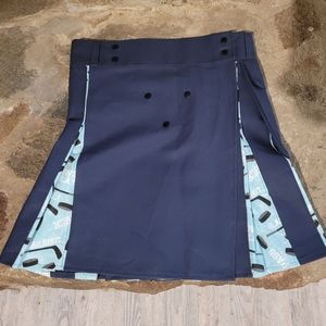 Dark blue hockey kilt size M (36"-38" waist) (closeout sale)